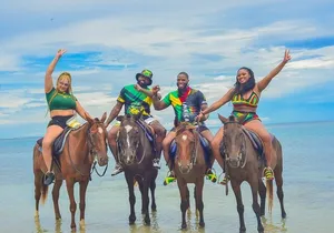 Dunn’s River Secret falls with Horse-back&Bamboo Raft Experience