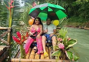 Bamboo River Rafting with limestone foot massage