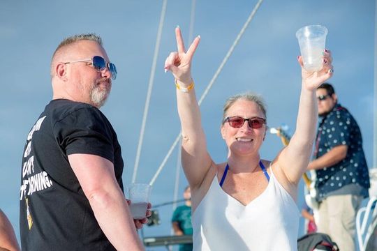 All inclusive fun! Music, boat tour, snorkel, open bar & lunch