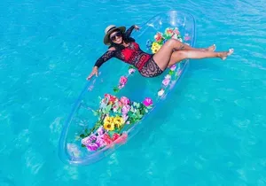 Clear kayak Drone Photo Shoot