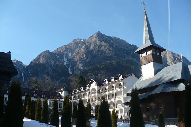 Peles Castle and optional Nevermore Academy from Brasov