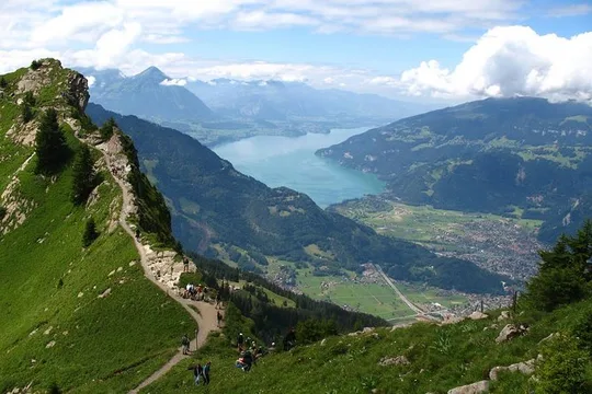 Day trip to Interlaken with sky glass panoramic bus from Lausanne