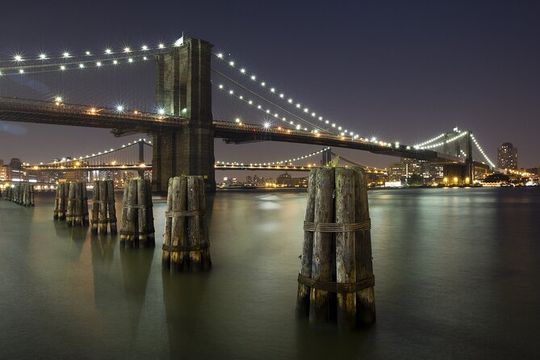 Statue of Liberty Skyline Evening Cruise on River in Manhattan