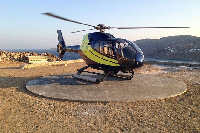 Private Helicopter Transfer from Folegandros to Mykonos