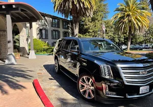 Winery and Vineyard Transportation in Luxury Full Size Black SUV