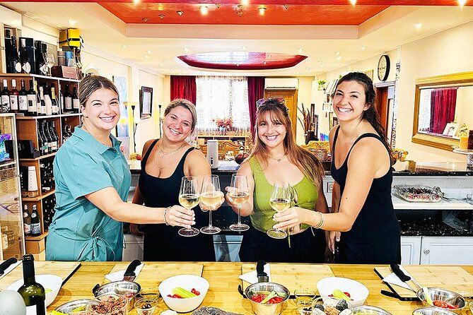 Miss Anna Cooking Class with Wines in Santorini