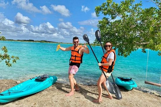 Kayak Adventure Bacalar, club & Cenote Azul from Playa del Carmen