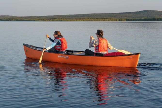 Canoe Down The River Trip in Lapland from Rovaniemi