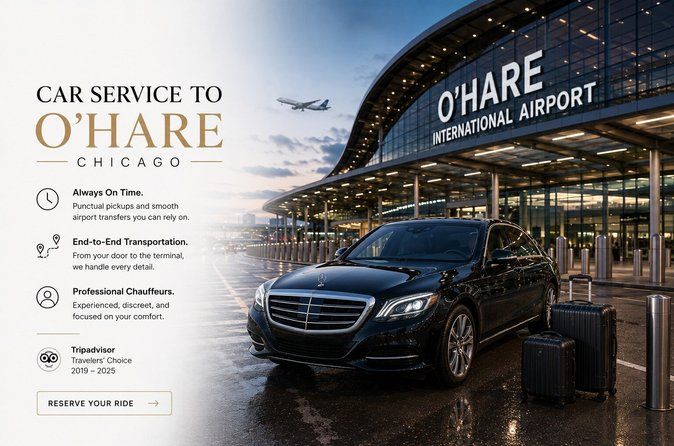 O'Hare Airport Transfer to Chicago by Luxury Sedan - Inside Meet