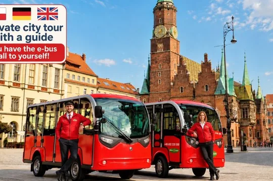 Wroclaw tour with electric bus, 2 h (ENG/GER guide) 5-13 people