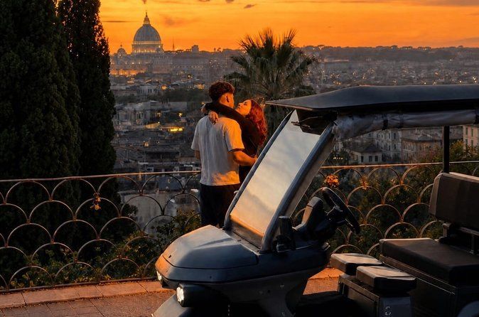 Private Golf Cart in Rome with Hotel Pickup and Artisan Gelato