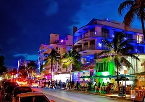 Miami by Night: City and Beach Lights Panoramic Tour