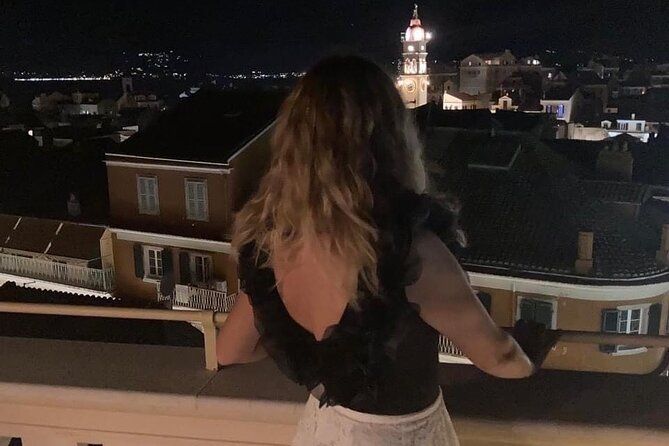 Night tour of Corfu town with the stop from the roof garden