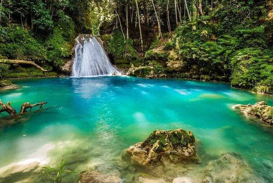 Bluehole, Horseback Riding and Souvenir Shopping from Montego Bay