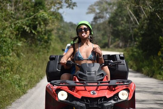 Adrenaline Atv tour, horses ride, zipline & cenote with lunch