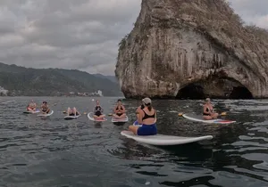 Private SUP Yoga and Snorkeling Adventure to Los Arcos