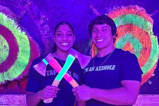 Axe Throwing Las Vegas Neon