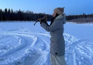 Fairbanks Ice Fishing with Transportation
