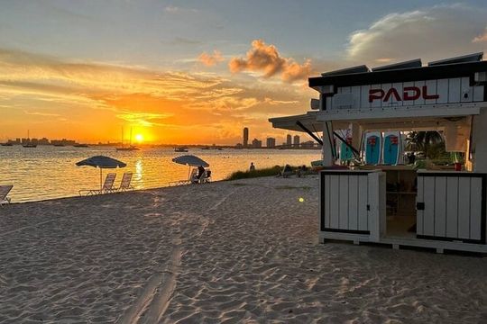Miami Chair and Umbrella Package on Biscayne Bay
