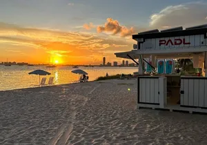 Miami Chair and Umbrella Package on Biscayne Bay