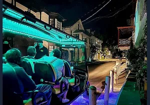 St. Augustine Ghost Tour on Premium Golf Cart with PiCk Up