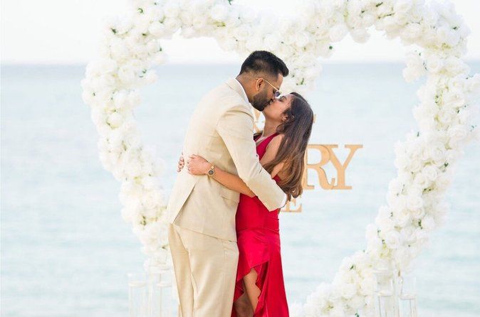 Luxury Sunset Beach Proposal in Nassau Bahamas