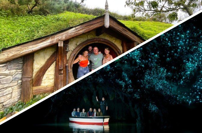 Hobbiton & Waitomo Caves Day Tour with Lunch from Auckland