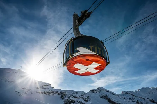 Zurich: Lucerne & Mount Titlis with Rotair Cable Car & Ice Flyer