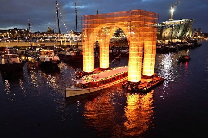 Amsterdam Light Festival: Heated Boat Cruise + Hot Drinks & Bite