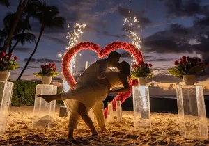 Private Romantic Beach Proposal in Nassau Bahamas