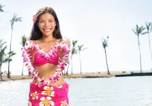 Traditional Airport Lei Greeting on Lihue Kauai