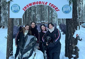 Canmore/ Banff/ Lake Louise Snowmobile Riding Adventure in Golden
