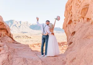 Wedding in French at Valley of Fire