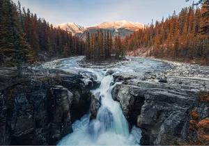 Abraham Ice Bubble/Sunwapta Falls,Snowshoeing,Icefield, Bow&Peyto