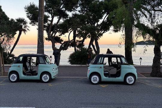 Retro Electric Topolino Ride on the French Riviera