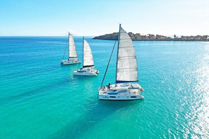 Full Day Shared Catamaran Cruise in St Maarten