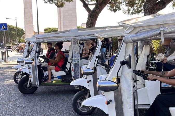 Lisbon Half Day Sightseeing Tour on a Private Eco Tuk Tuk