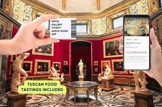 Florence: Uffizi Gallery Timed Ticket with Audio Guide App