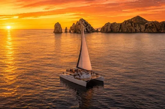 Los Cabos Sunset Cruise with Landmark Views and Guide