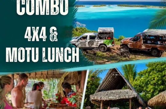 Full Day Combo 4X4 Adventure Tour & Motu FANFAN Pass with Buffet