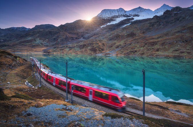 From Milan: Bernina Train Day Trip to Tirano & St. Moritz