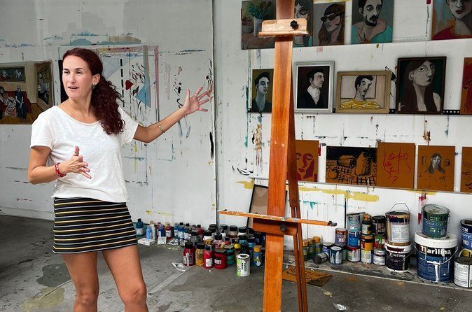 Lisbon Lunch with Local Artists in a Creative Studio