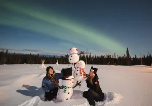 Dancing Lights in the Sky on an Aurora RV Tour Adventure