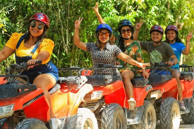 Off Road Ride to El Cedral town and Cenote Jade on ATVs