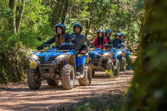Quad excursion in the woods with visit to the cellar and tasting