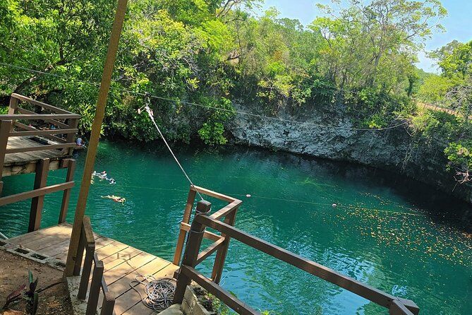 Blue Dudu Lagoon from Puerto Plata
