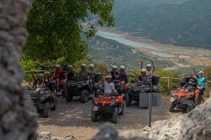 Crete: Full-Day Quad Safari with Cave, Abbey, Lunch & Beach Swim