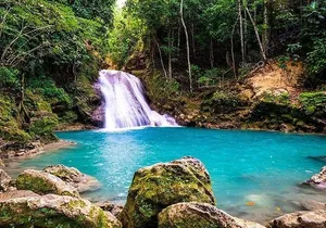 Blue Hole Secret Falls and Luminous Lagoon Tour