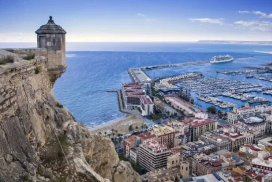 Alicante; Castle of Santa Barbara by libre and Show Flamenco