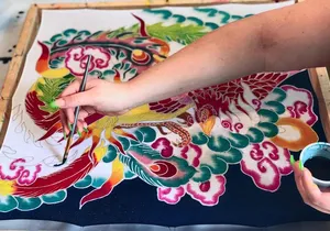 Make and Paint a Malaysian Batik Scarf in Aventura, Florida